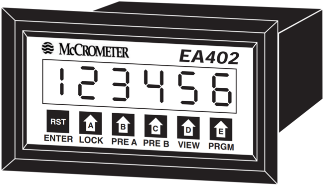 McCrometer Ratemeter/Totalizer, EA402-10